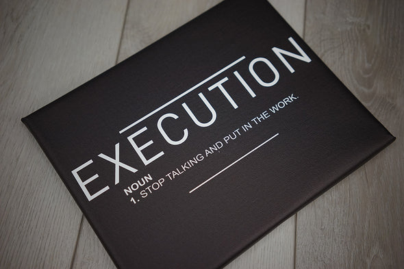 Execution Definition Noun Canvas Poster Banner Print