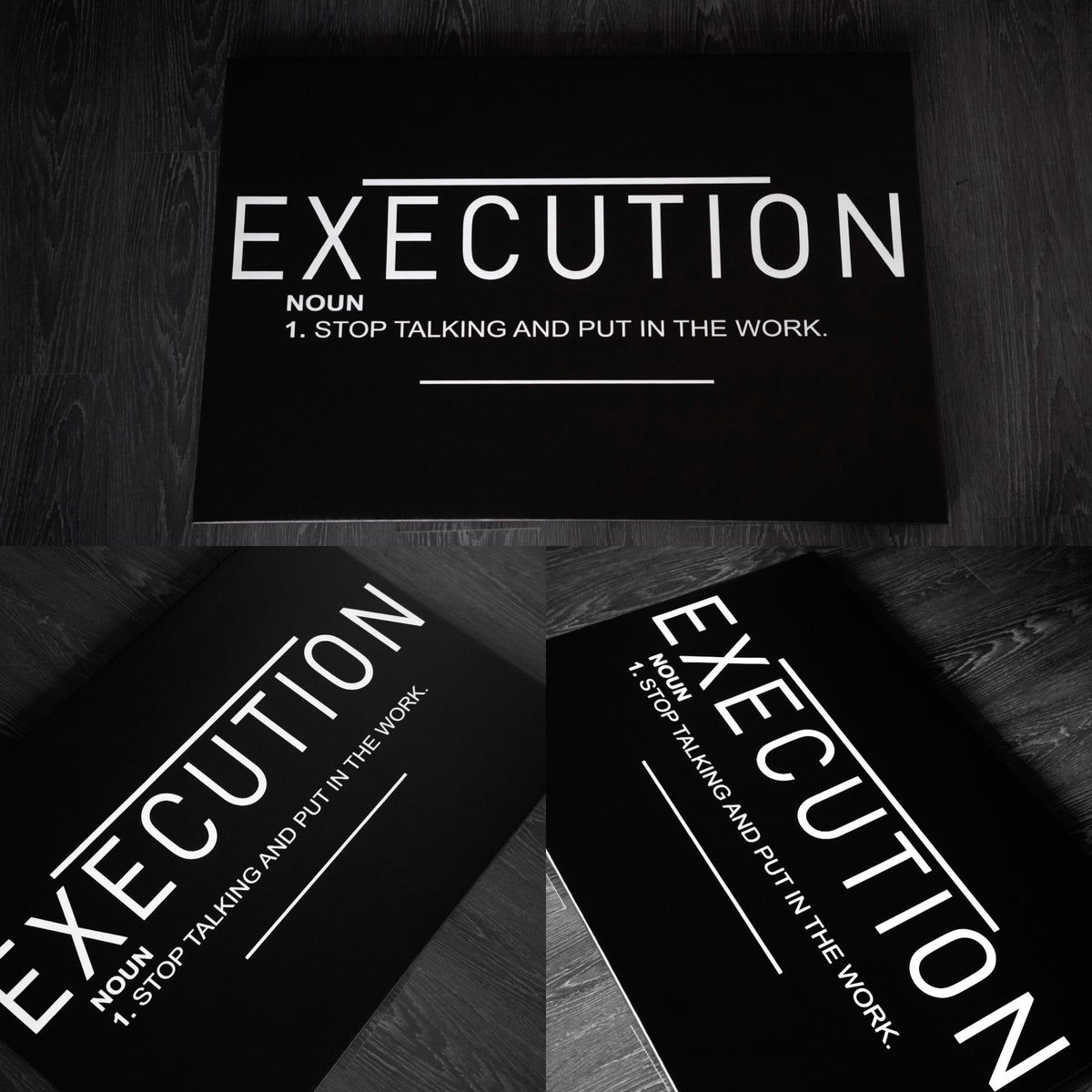 Execution Definition Noun Canvas Poster Banner Print – VISX Design