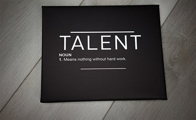 Talent Definition Noun Canvas Poster Banner Print